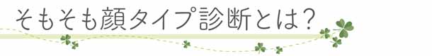 そもそも顔タイプ診断とは